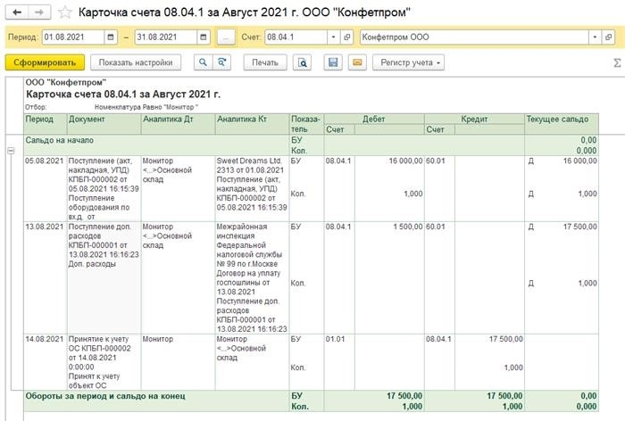 ВР 3. 0 Отражены налоговые платежи государства.