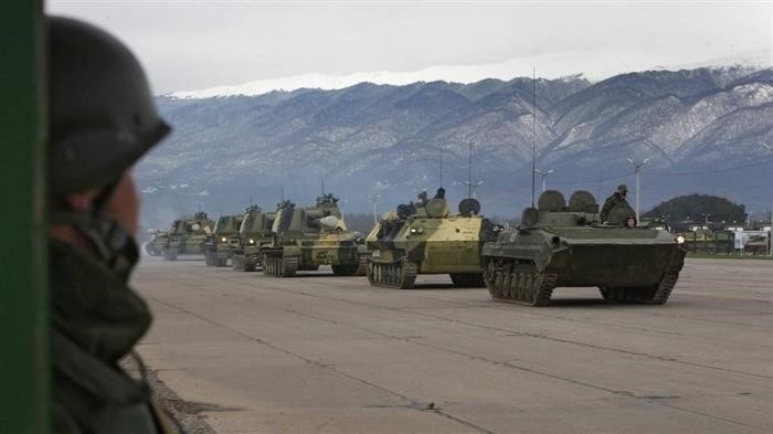 военная техника на седьмой военной базе 