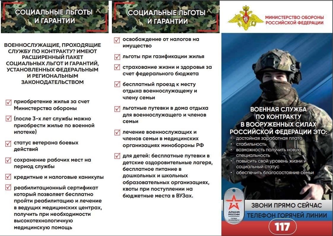 Финансовые льготы и компенсации для военнослужащих по контракту