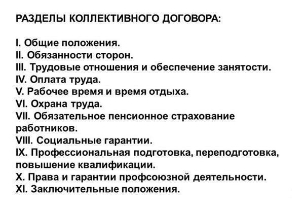 Основные аспекты коллективных договоров