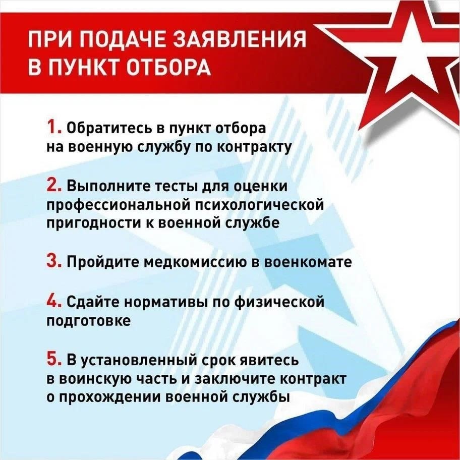 Основные критерии годности к поступлению на военную службу по контракту