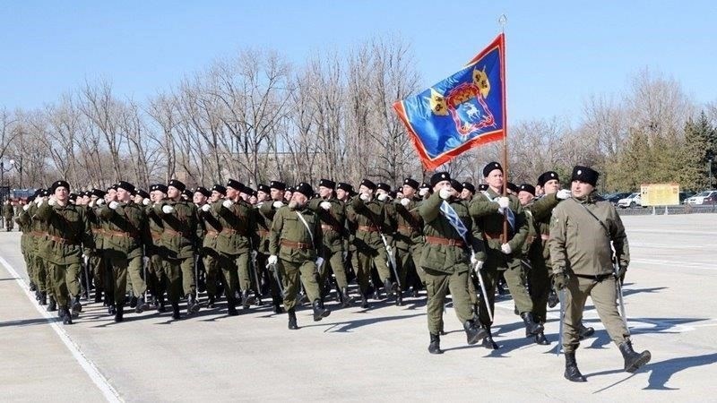 Подготовка казаков из Новочеркасска к параду Победы в Москве