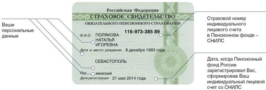 СНИЛС (индивидуальный страховой номер)